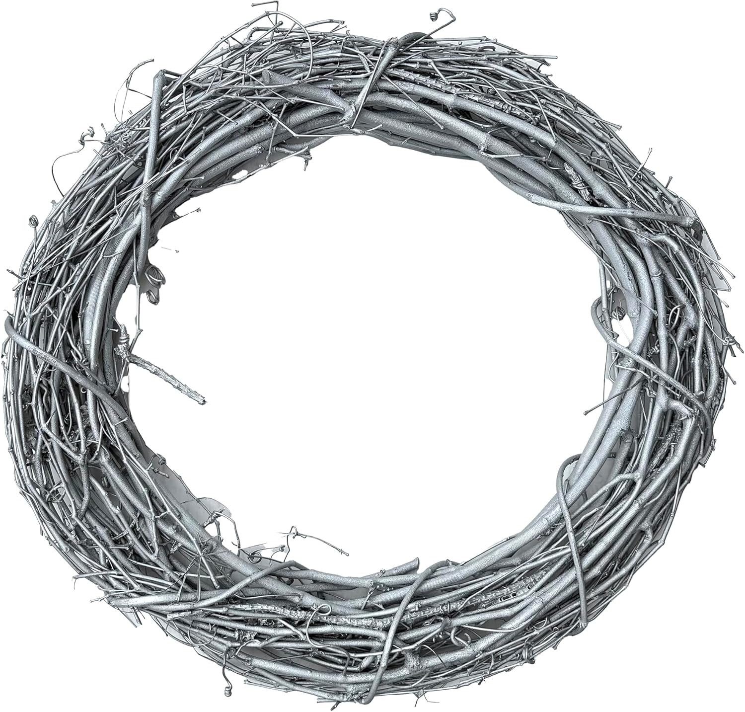 18″ Natural Grapevine Wreath – American Wreaths - Silver
