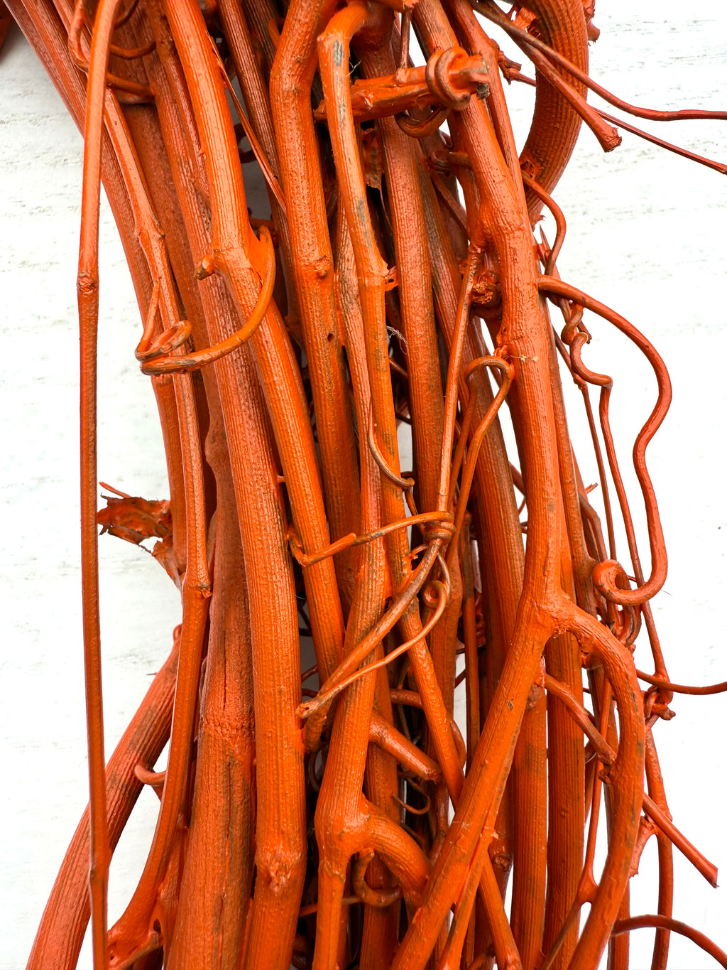 18″ Natural Grapevine Wreath – American Wreaths - Orange