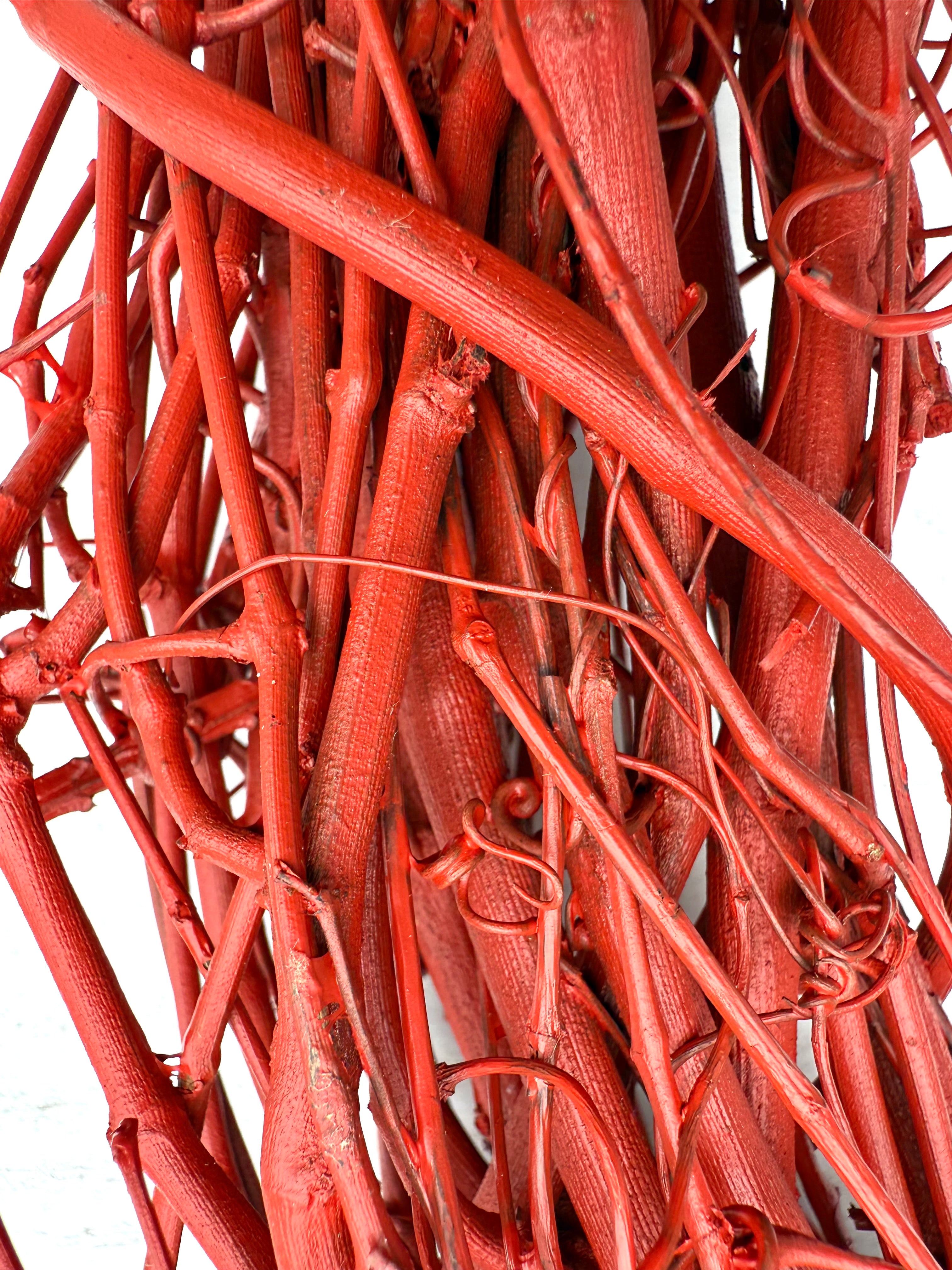 18″ Natural Grapevine Wreath – American Wreaths - Red